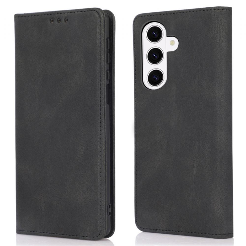 Kožené Pouzdro Folio Na Samsung Galaxy S26 Semišový Efekt