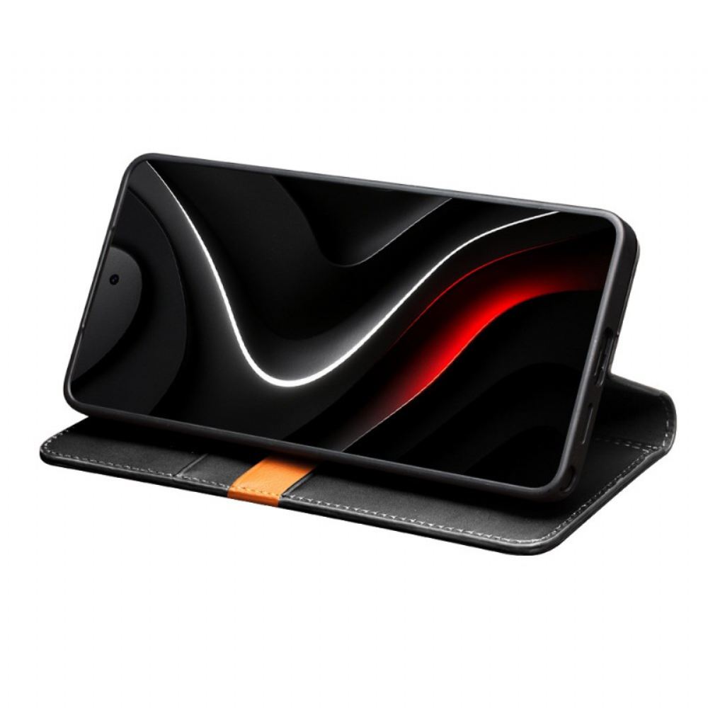 Kožené Pouzdro Folio Samsung Galaxy S26 Matná Kožená Peněženka Qialino