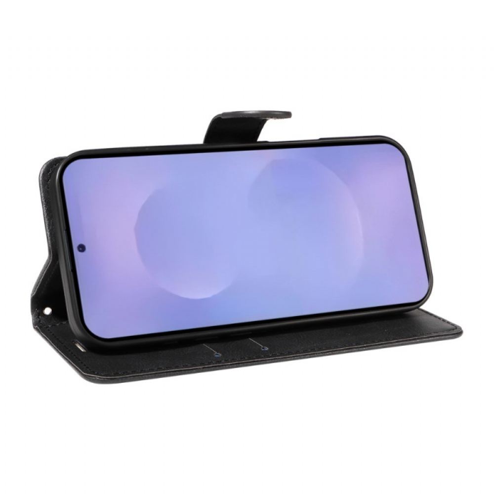 Kožený Kryt Na Samsung Galaxy S26 Jednoduchá Umělá Kůže