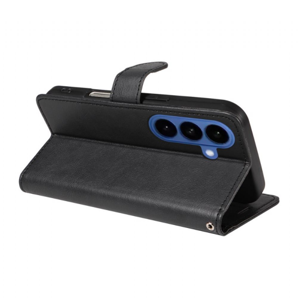 Kožený Kryt Na Samsung Galaxy S26 Jednoduchá Umělá Kůže