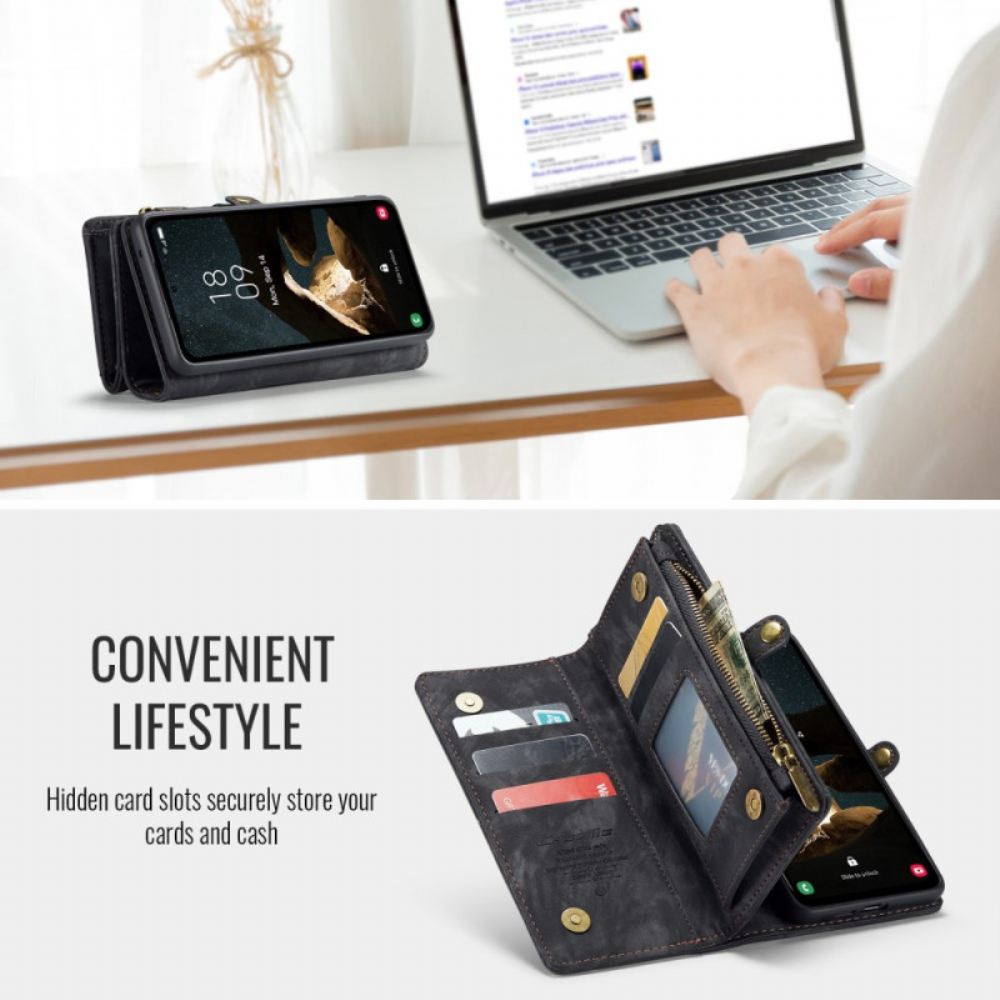 Kožený Kryt Na Samsung Galaxy S26 Odnímatelné Pouzdro Caseme