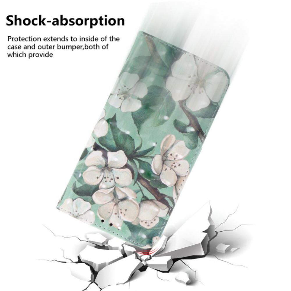 Kožený Kryt Samsung Galaxy S26 Akvarelové Květiny