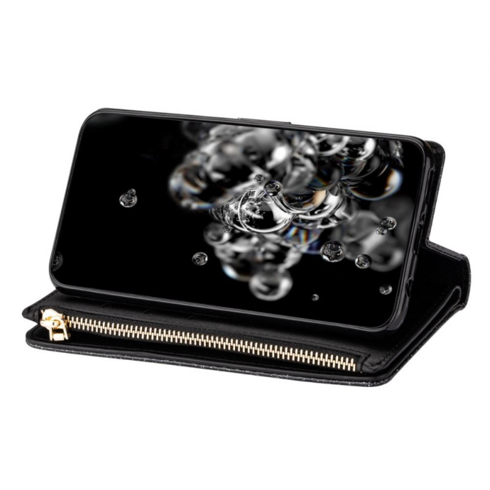 Kožený Kryt Samsung Galaxy S26 Flitrovaná Peněženka