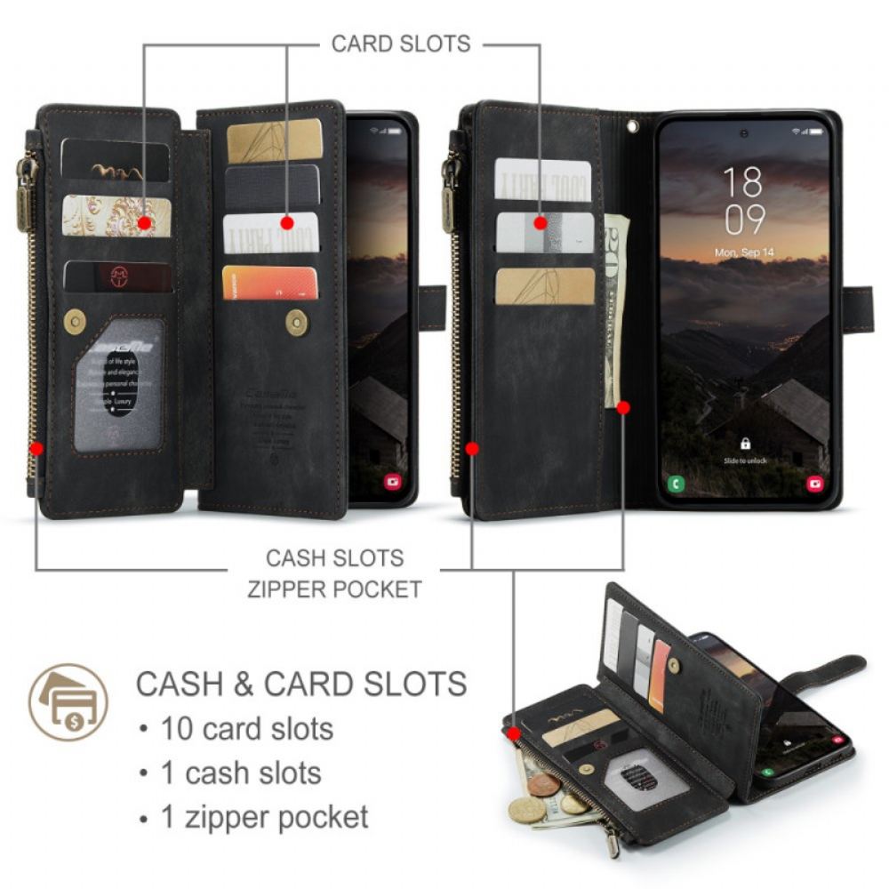 Kožený Kryt Samsung Galaxy S26 Semišový Efekt Caseme