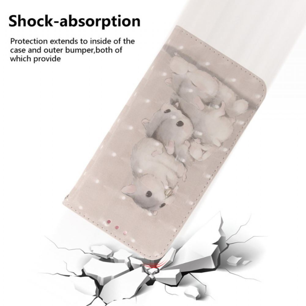 Kožený Kryt Samsung Galaxy S26 Šňůrka S Křečky