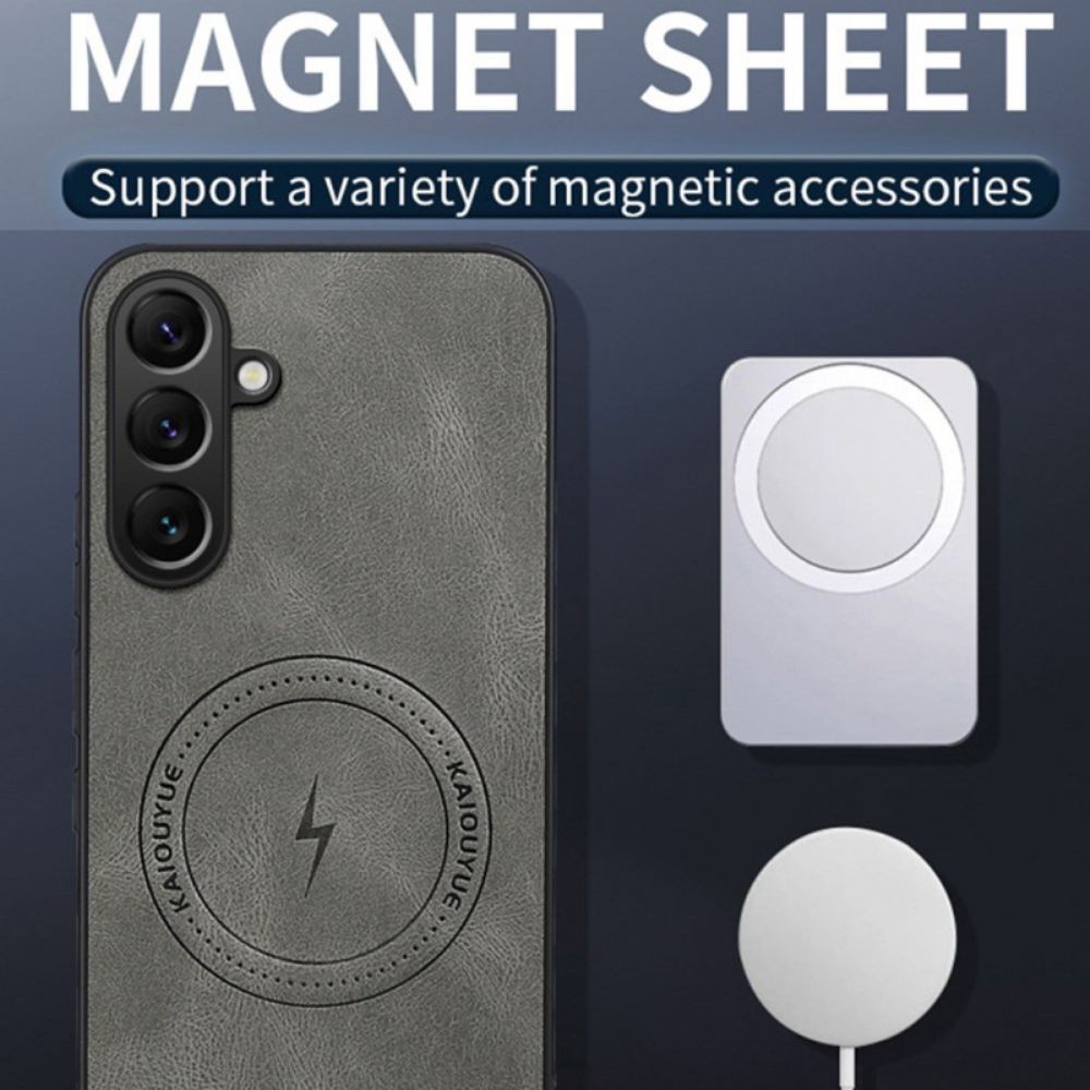 Kryt Na Samsung Galaxy S26 Magnetický S Koženým Efektem