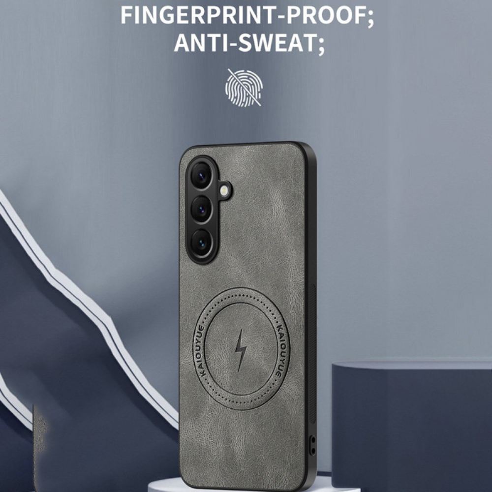 Kryt Na Samsung Galaxy S26 Magnetický S Koženým Efektem