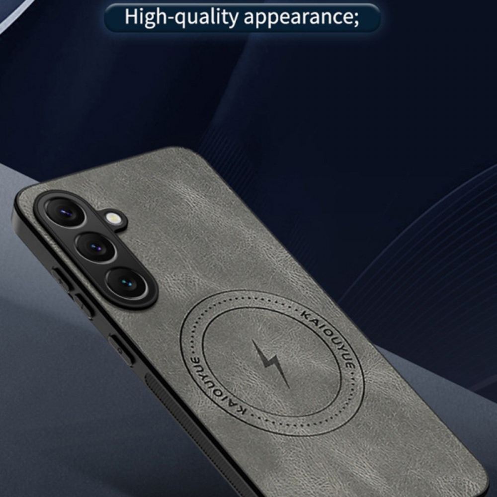 Kryt Na Samsung Galaxy S26 Magnetický S Koženým Efektem