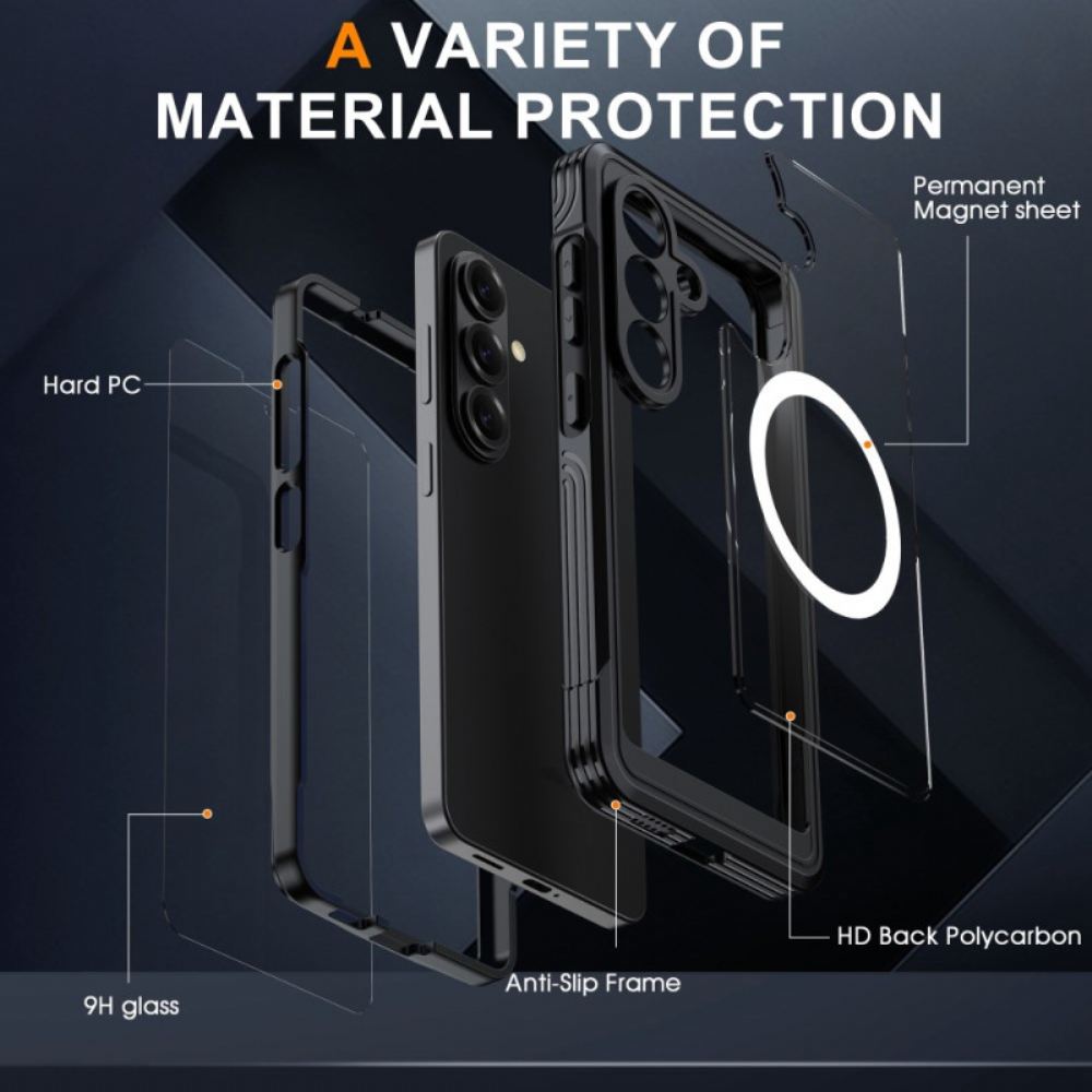 Kryt Samsung Galaxy S26 Magnetický S Ochrannou Fólií Z Tvrzeného Skla