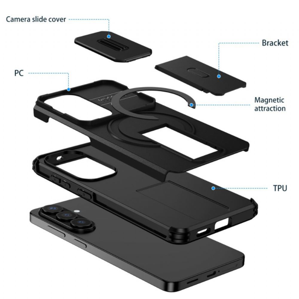 Kryt Samsung Galaxy S26 Posuvný Magnetický Stojánek A Kryt Fotoaparátu