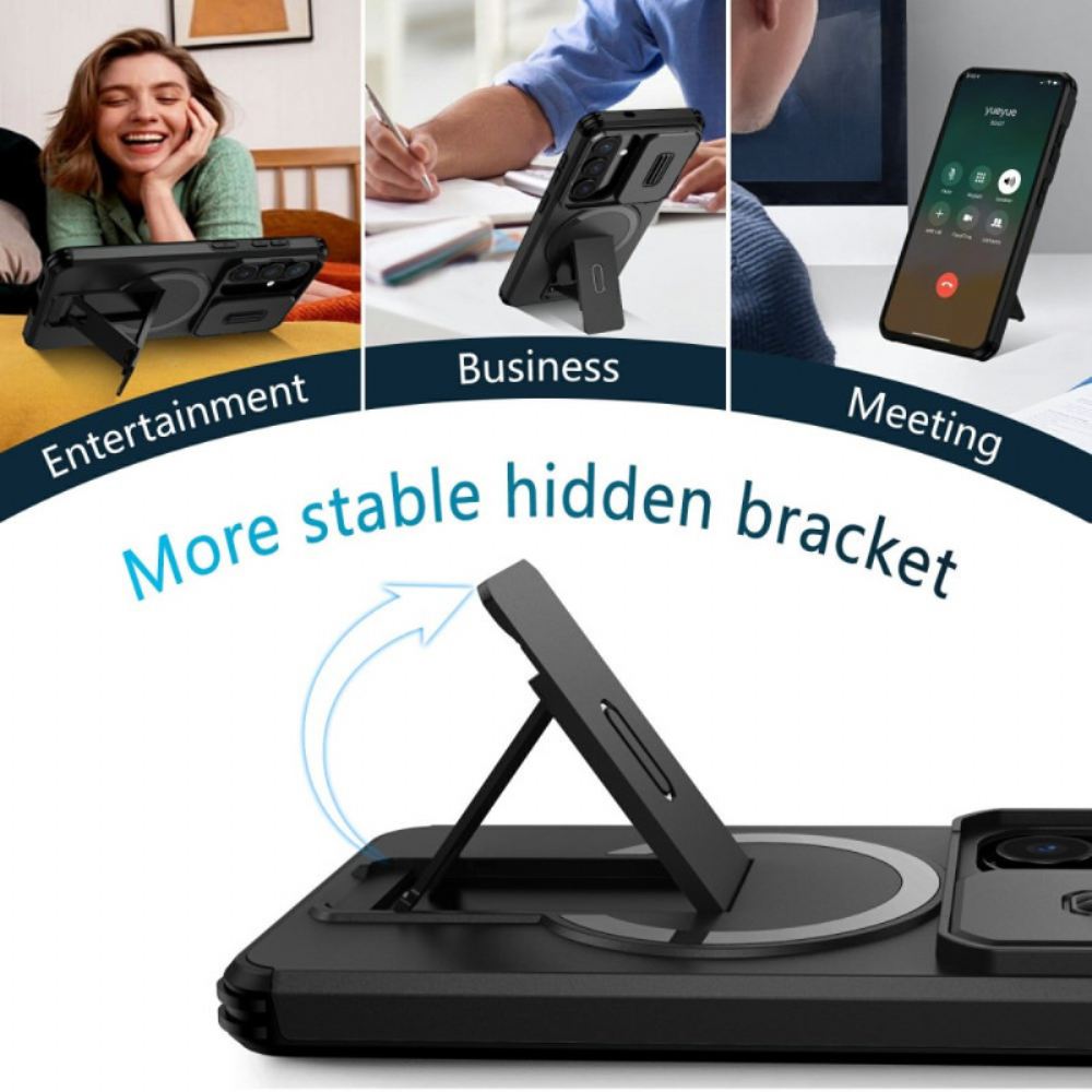 Kryt Samsung Galaxy S26 Posuvný Magnetický Stojánek A Kryt Fotoaparátu