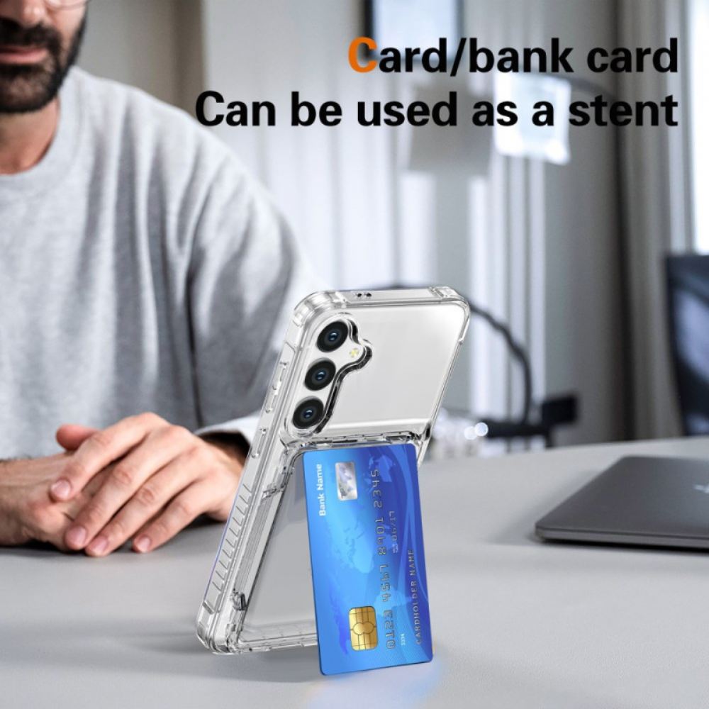 Kryt Samsung Galaxy S26 Průhledné S Držákem Na Karty A Stojánkem
