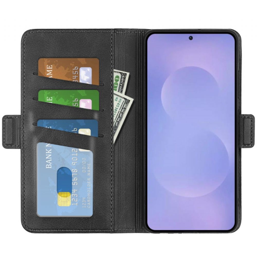 Peněženková Pouzdra Samsung Galaxy S26 Kryty Na Mobil Dvojitá Spona