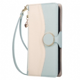 Peněženková Pouzdra Samsung Galaxy S26 Kryty Na Mobil Dvoubarevná Peněženka Na Zip