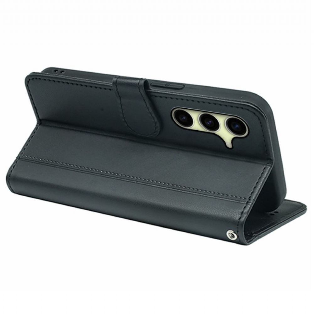 Peněženková Pouzdra Samsung Galaxy S26 Kryty Na Mobil Magnetické Zapínání A Poutko Na Zápěstí