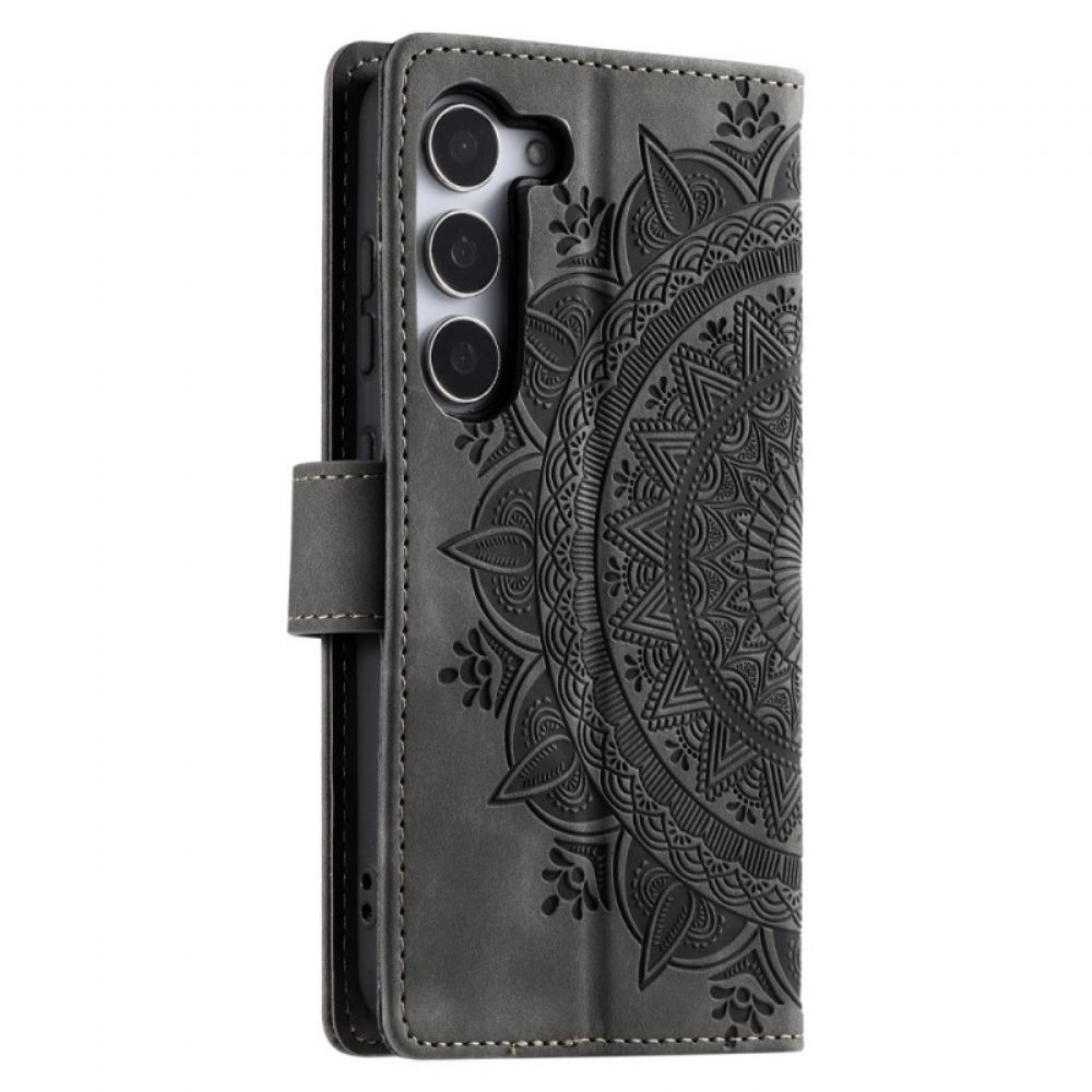 Peněženková Pouzdra Samsung Galaxy S26 Kryty Na Mobil Semišový Efekt Mandaly