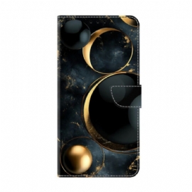 Peněženková Pouzdra Samsung Galaxy S26 Kryty Na Mobil Zlaté Prsteny