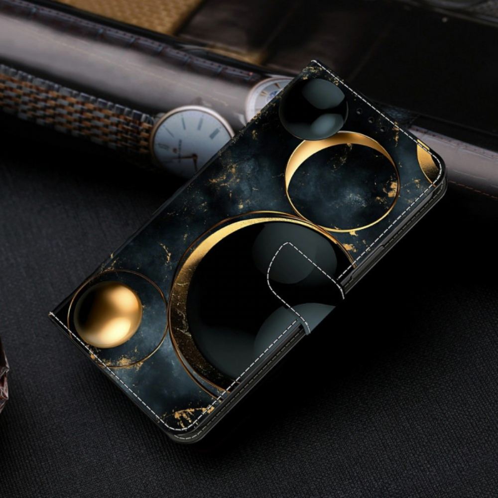 Peněženková Pouzdra Samsung Galaxy S26 Kryty Na Mobil Zlaté Prsteny