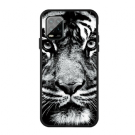 Kryt Na Xiaomi Mi 10 Lite Černobílý Tygr