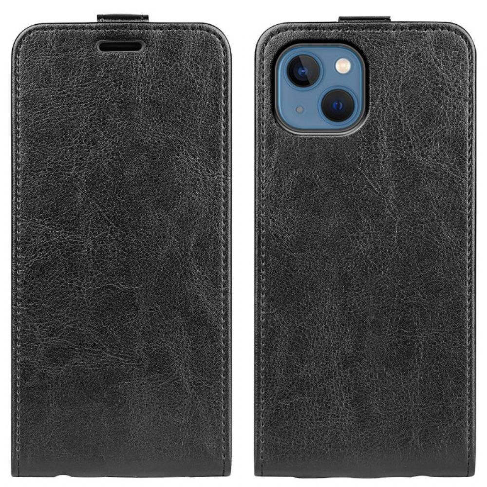 Flipové Pouzdro Na iPhone 14 Plus Kožené Pouzdro Retro Vertikální Klapka