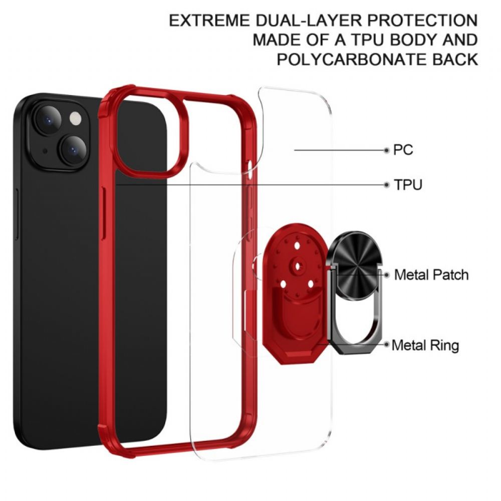 Kryt Na iPhone 14 Plus Transparentní S Podporou Vyzvánění