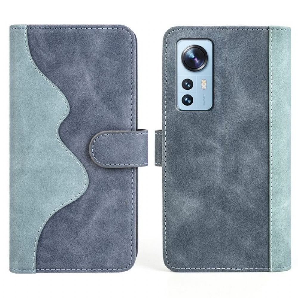 Flipové Pouzdro Na Xiaomi 12 / 12X Dvoubarevné Umění
