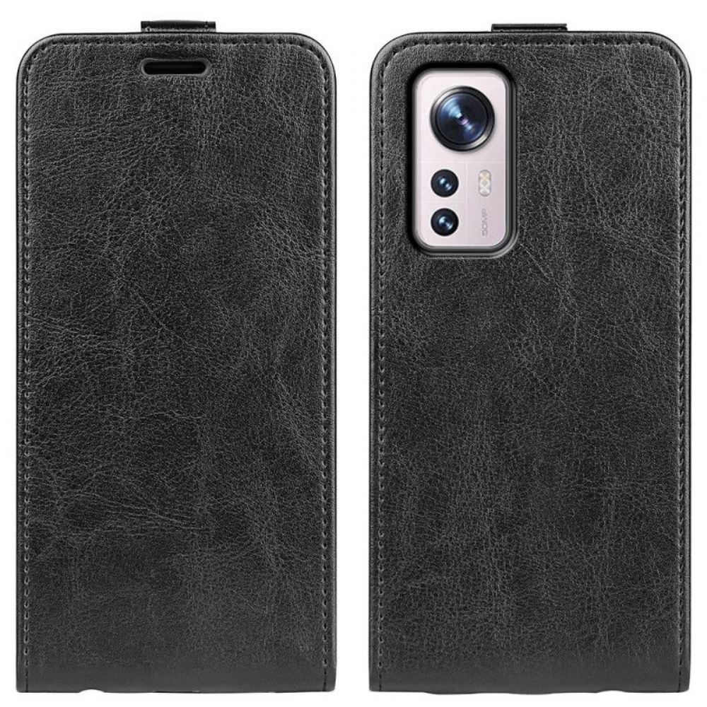 Flipové Pouzdro Na Xiaomi 12 / 12X Kožené Pouzdro Efekt Vertikální Klapky Kůže