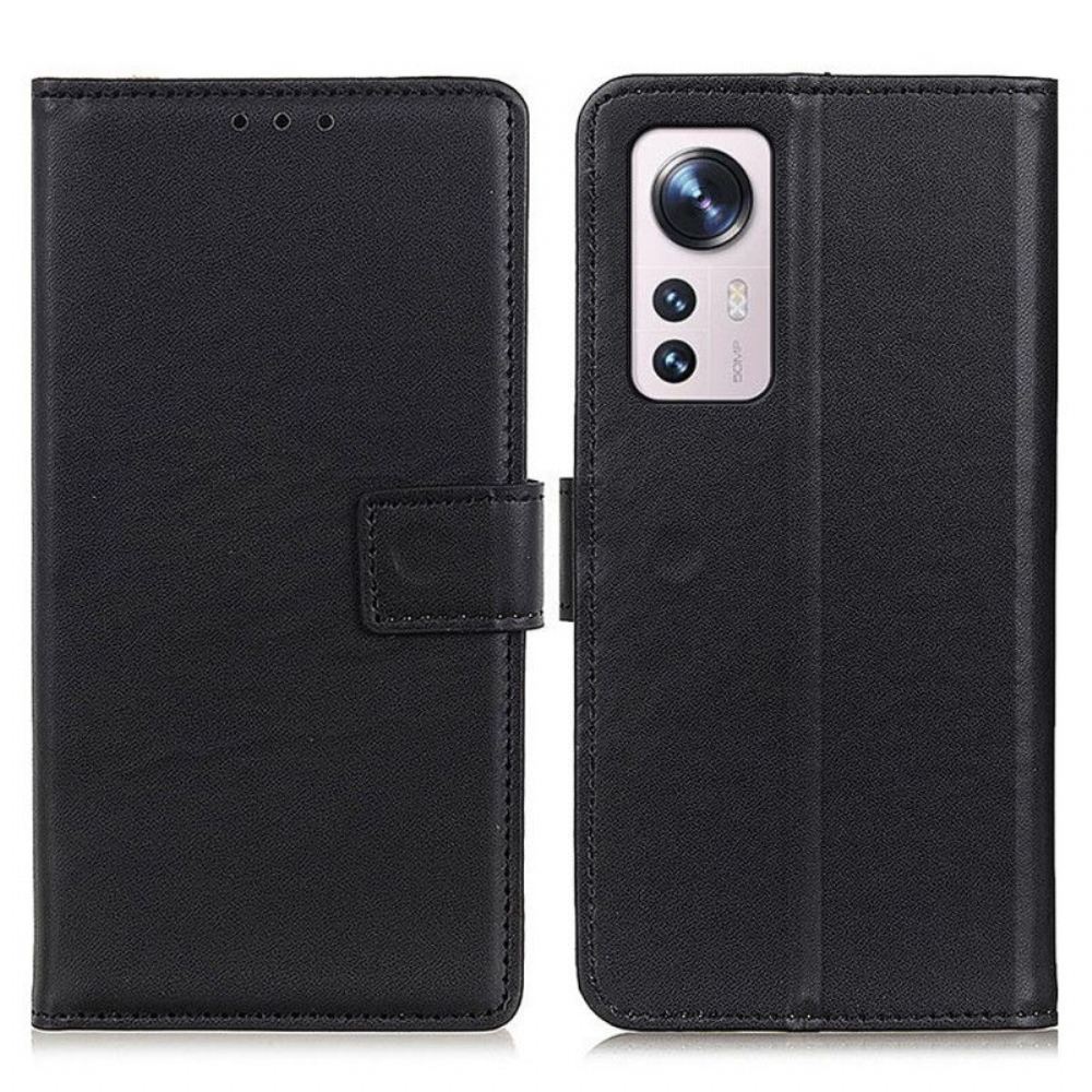 Flipové Pouzdro Na Xiaomi 12 / 12X Obyčejná Umělá Kůže