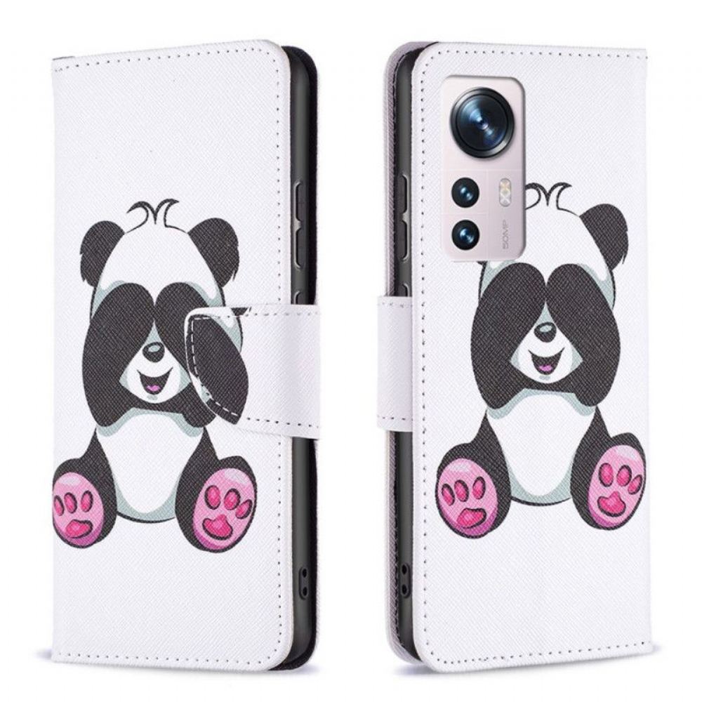 Flipové Pouzdro Na Xiaomi 12 / 12X Panda Zábava