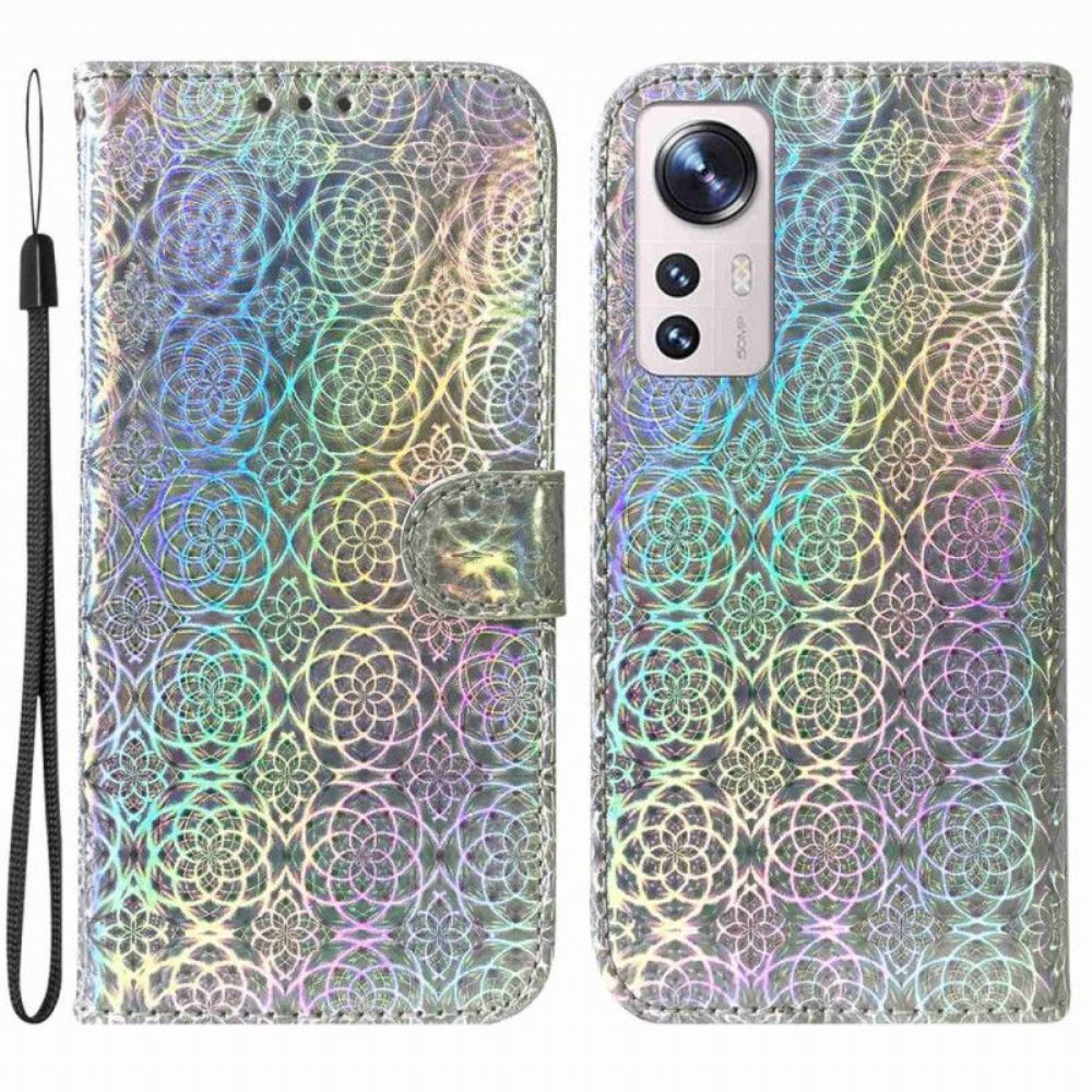 Kožené Pouzdro Na Xiaomi 12 / 12X Diskotékový Styl