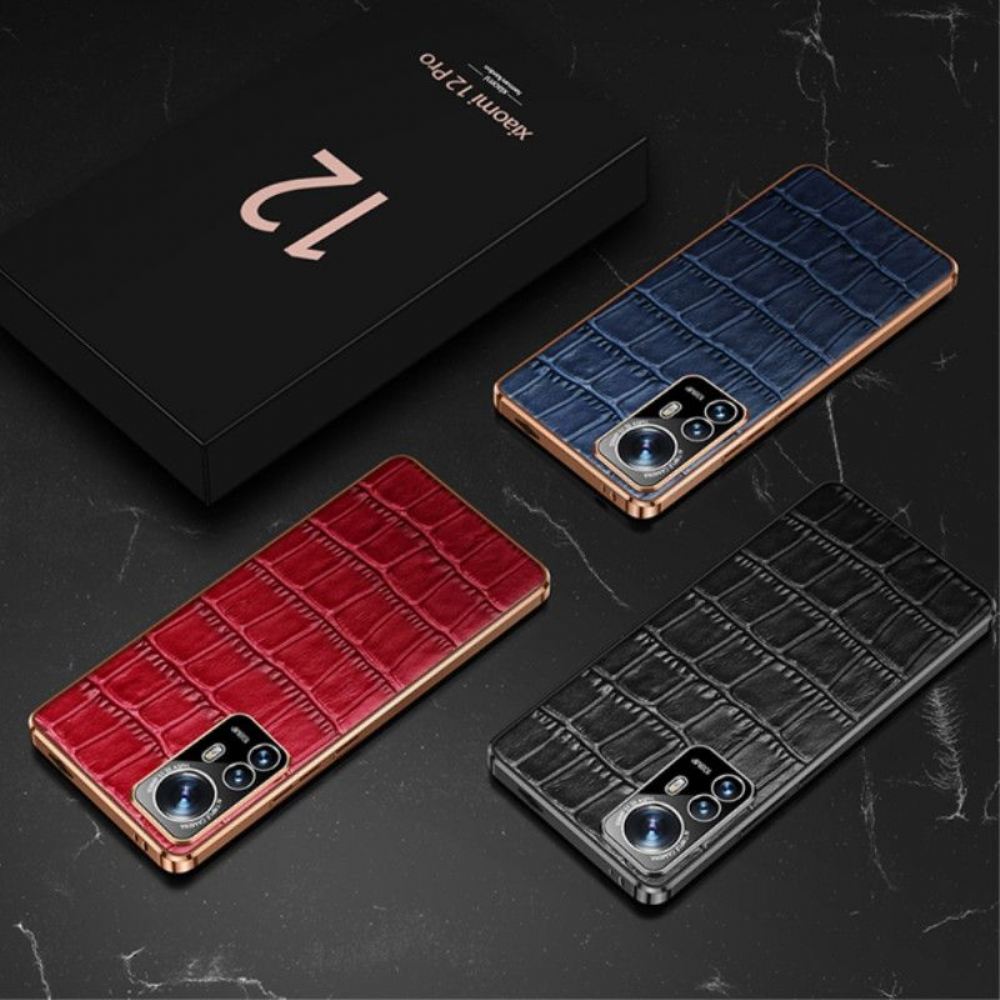 Kryt Na Xiaomi 12 / 12X Pravá Krokodýlí Textura Kůže