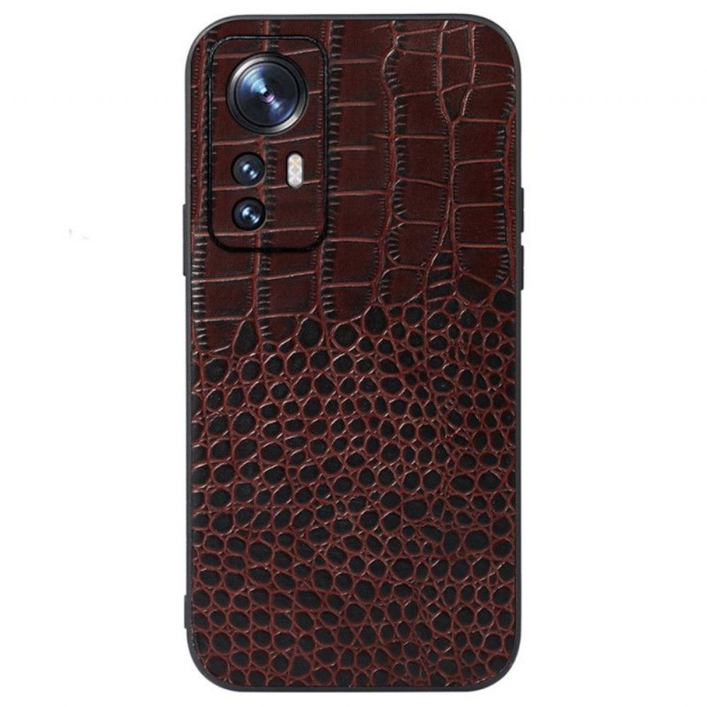 Kryt Na Xiaomi 12 / 12X Pravá Krokodýlí Textura Kůže