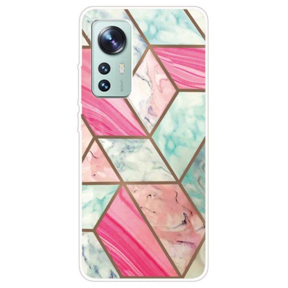 Kryt Na Xiaomi 12 / 12X Variabilní Geometrický Mramor