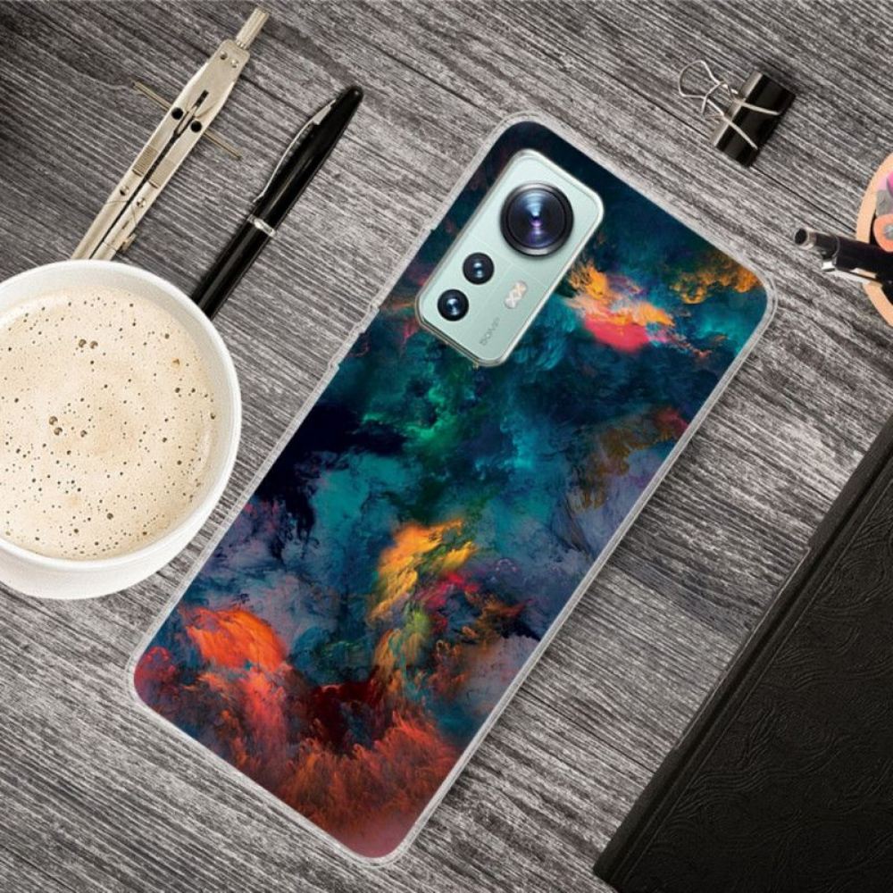 Kryty Na Mobil Na Xiaomi 12 / 12X Barevný Mrak Silikon