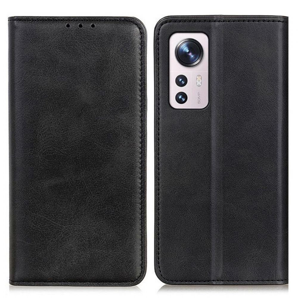 Kryty Na Mobil Na Xiaomi 12 / 12X Flipové Pouzdro Elegance Štípaná Kůže