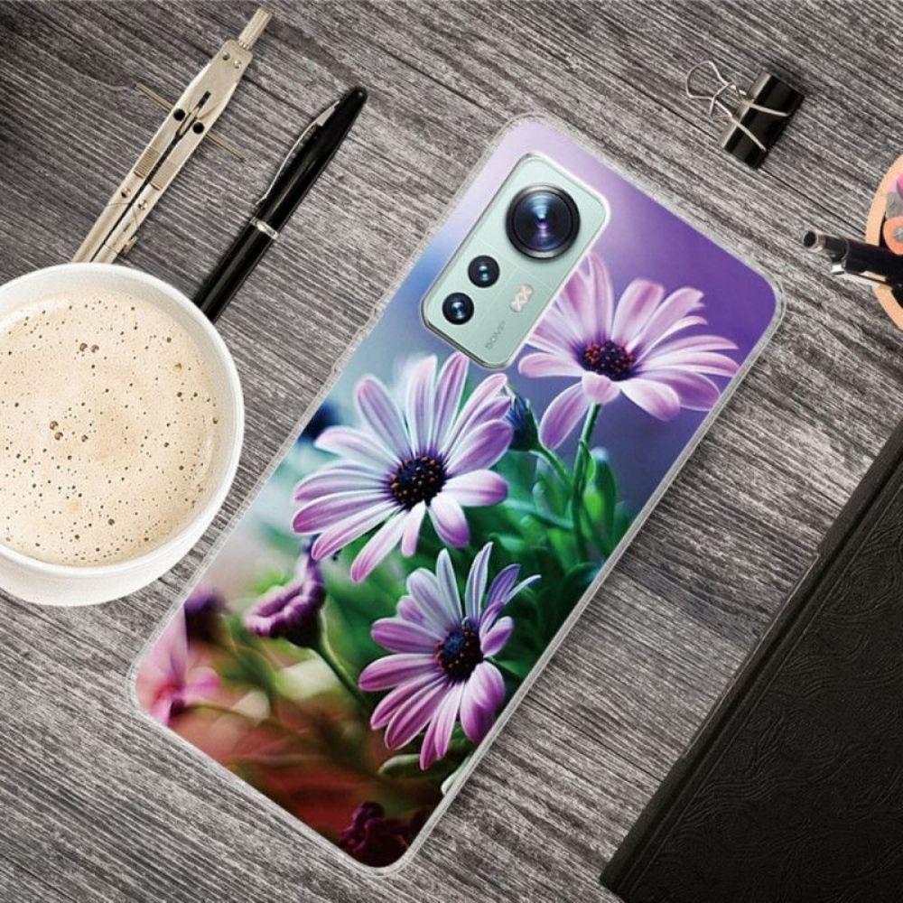 Kryty Na Mobil Na Xiaomi 12 / 12X Realistické Květiny