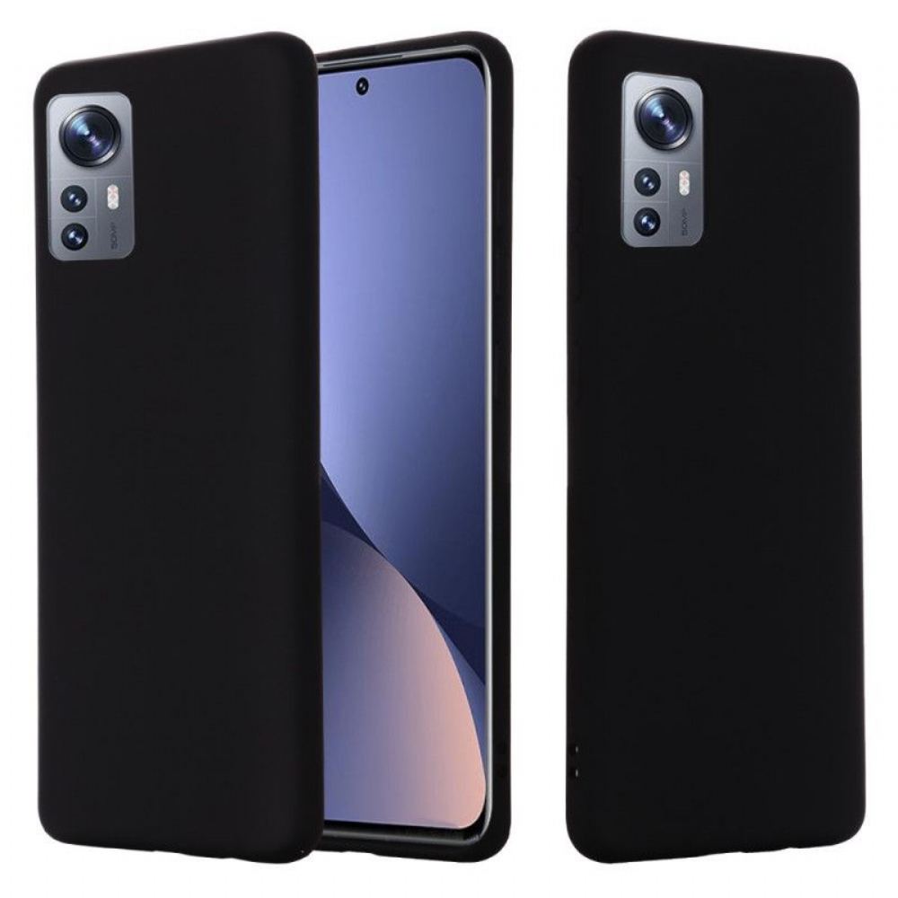 Kryty Na Mobil Na Xiaomi 12 / 12X Tekutý Silikon S Lanyardem