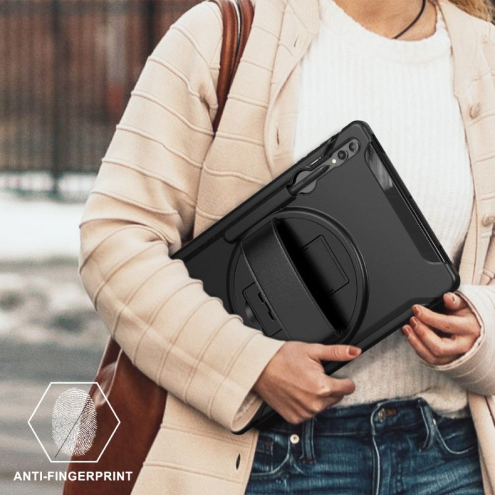Kryt Samsung Galaxy Tab S9 Ultra Otočná Podpěra A Ruční Popruh