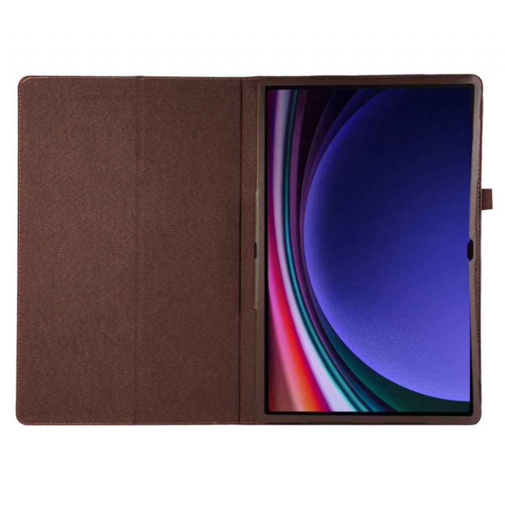 Pouzdro Na Samsung Galaxy Tab S9 Ultra Styl Kůže Litchi