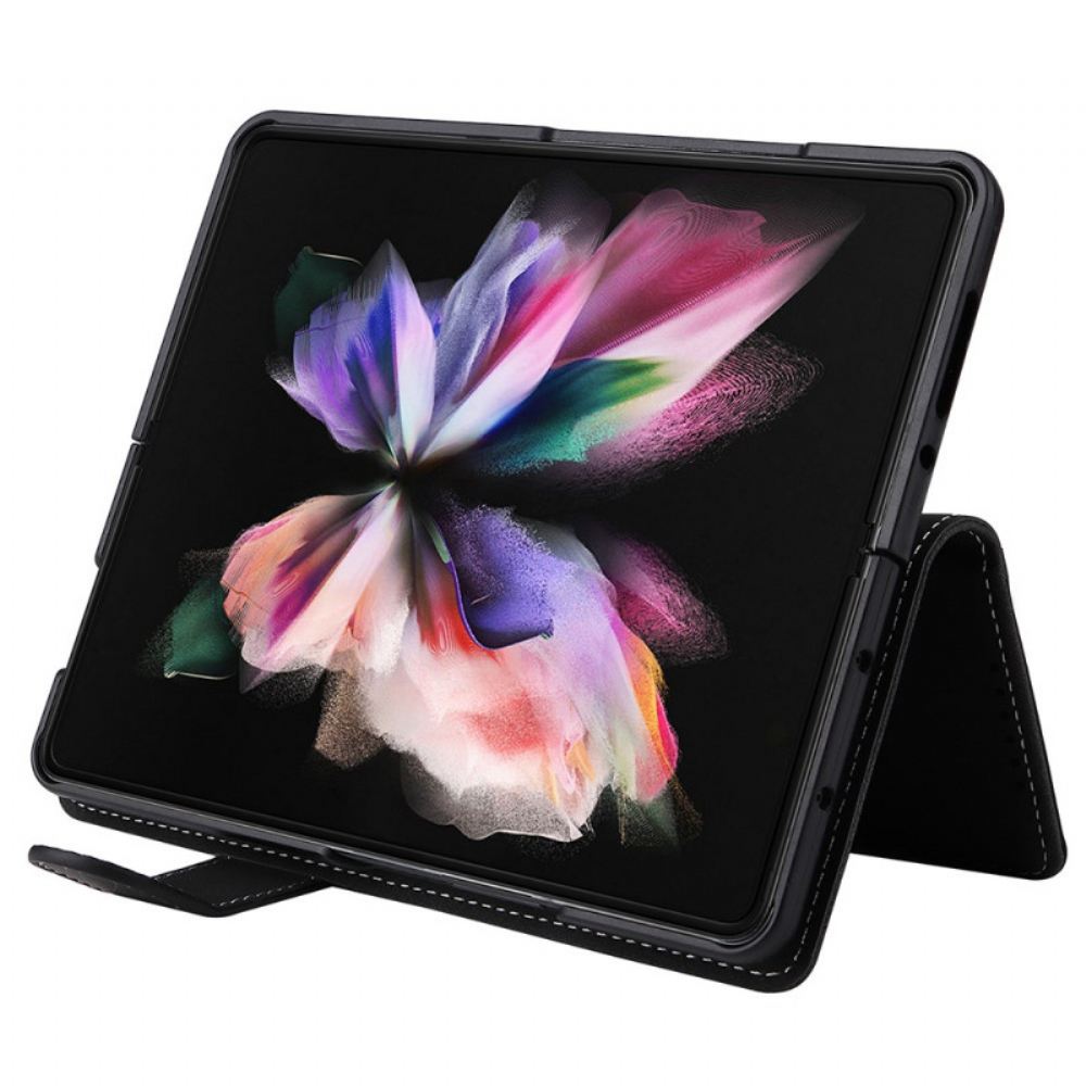 Kryt Flipové Pouzdro Na Samsung Galaxy Z Fold 3 5G Vintage Odnímatelné