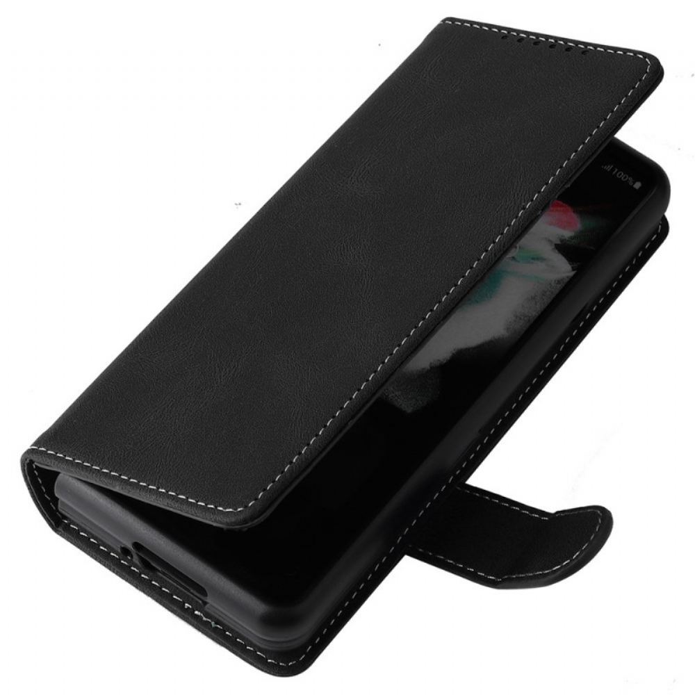 Kryt Flipové Pouzdro Na Samsung Galaxy Z Fold 3 5G Vintage Odnímatelné