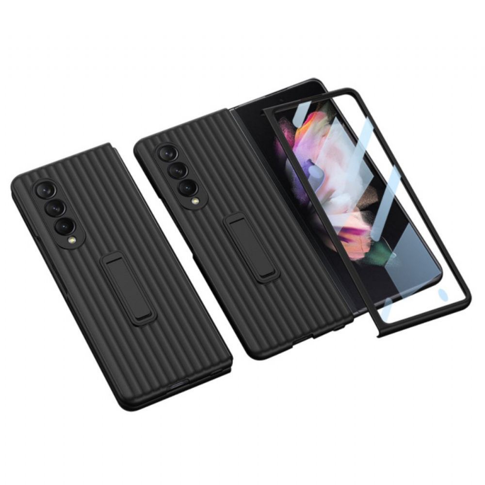Kryt Na Samsung Galaxy Z Fold 3 5G Texturovaný Podklad A Ochrana Obrazovky Gkk