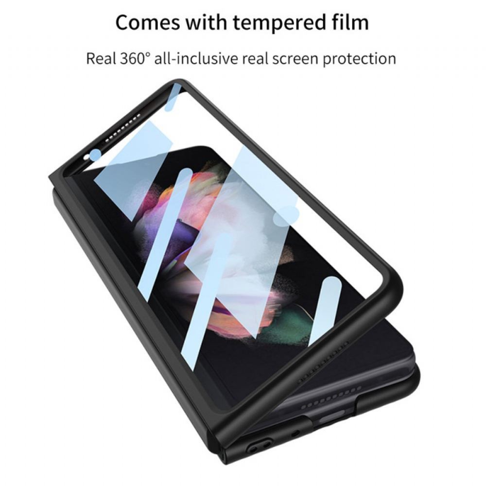 Kryt Na Samsung Galaxy Z Fold 3 5G Texturovaný Podklad A Ochrana Obrazovky Gkk