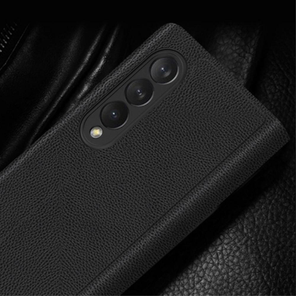 Kryty Na Mobil Na Samsung Galaxy Z Fold 3 5G Flipové Pouzdro Držák Na Pero Z Umělé Kůže