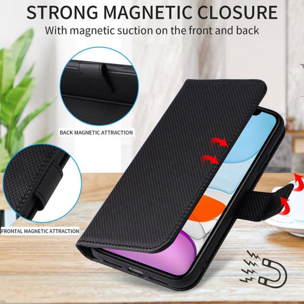 Flipové Pouzdro Na Honor Magic 4 Lite 5G Na Lana Stylový Řemínek Z Umělé Kůže