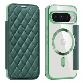 Kožené Pouzdro Folio Google Pixel 10 / 10 Pro Prošívaný Kompatibilní S Magsafe