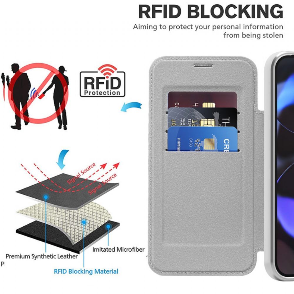 Kožené Pouzdro Folio Google Pixel 10 / 10 Pro Prošívaný Kompatibilní S Magsafe