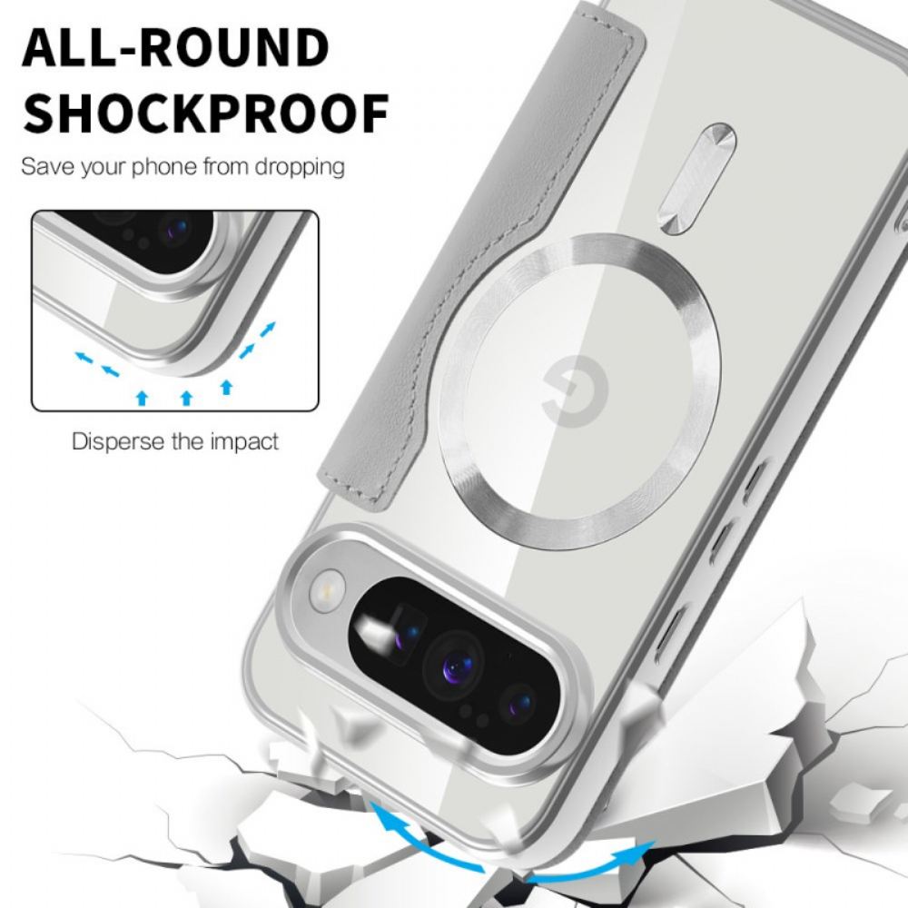 Kožené Pouzdro Folio Google Pixel 10 / 10 Pro Prošívaný Kompatibilní S Magsafe