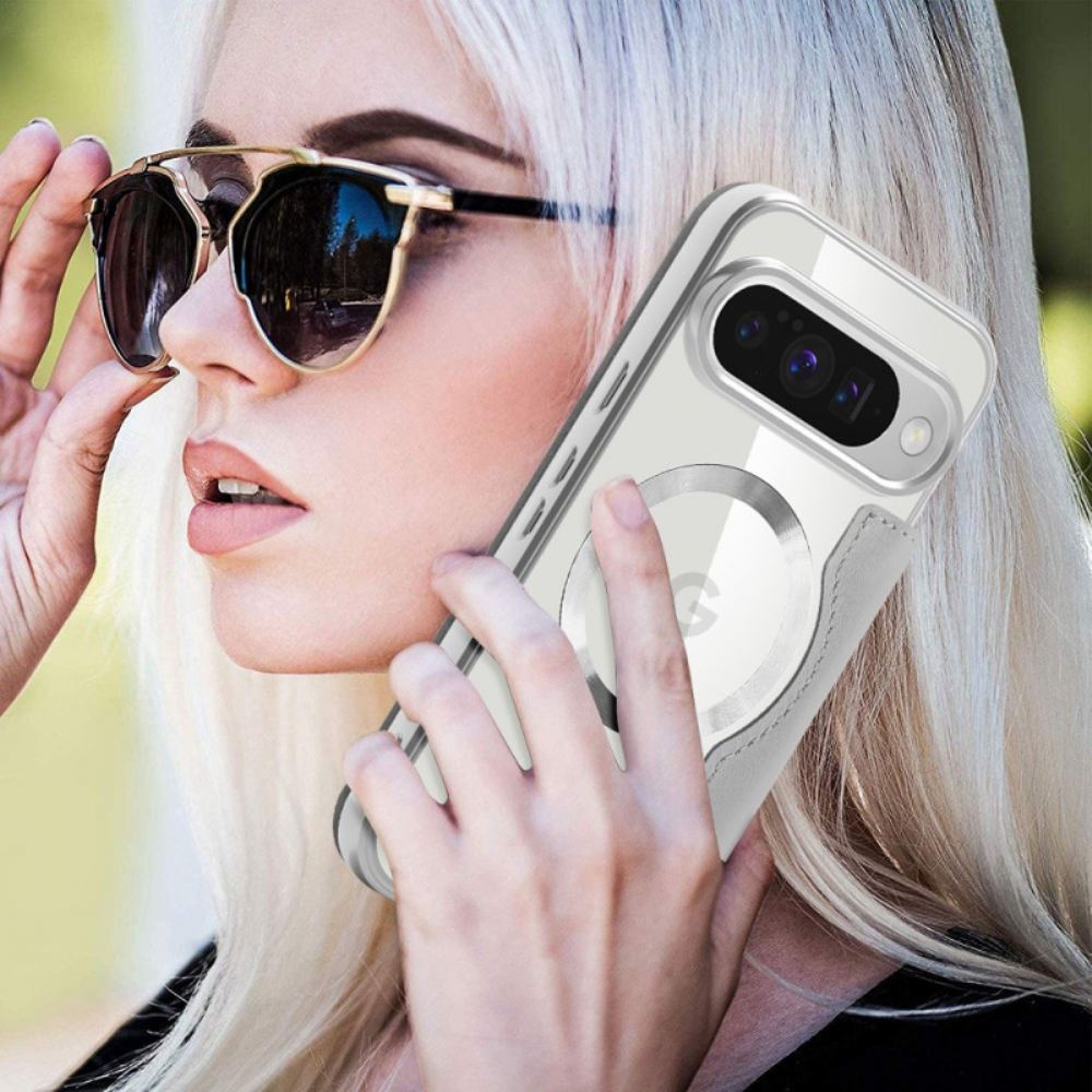 Kožené Pouzdro Folio Google Pixel 10 / 10 Pro Prošívaný Kompatibilní S Magsafe