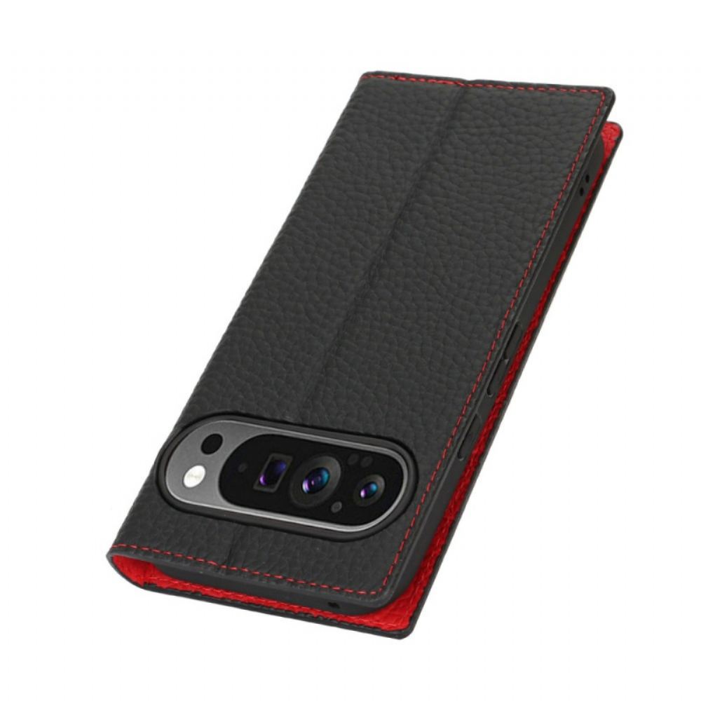 Kožené Pouzdro Google Pixel 10 / 10 Pro Kryty Na Mobil Texturovaný Kožený Řemínek